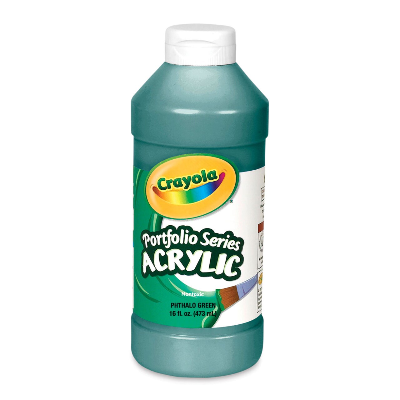 Crayola Portfolio Series Acrylics - Phthalo Green, 16 oz Bottle